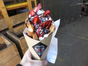 Yummy Queen Berry Waffle at Nosteagia in Shoreditch