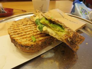 I just love the Brie Sandwich at Pret-a-manger