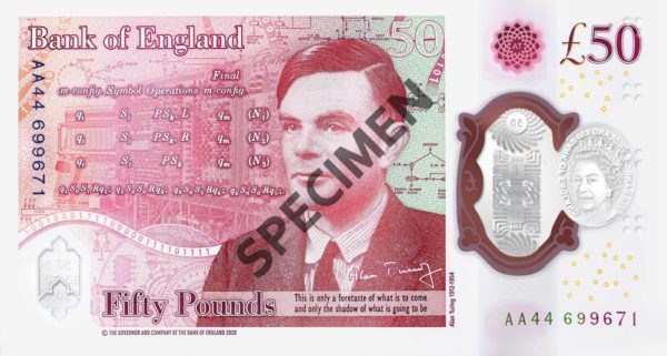 50 pound rückseite polymer (c) Bank of England