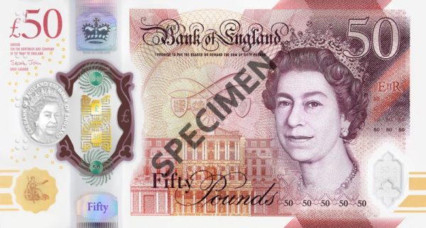 50 vorderseite polymer (c) Bank of England