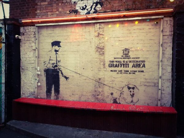 Banksy London Shoreditch Cargo Designated Graffiti Area Cop Poodle