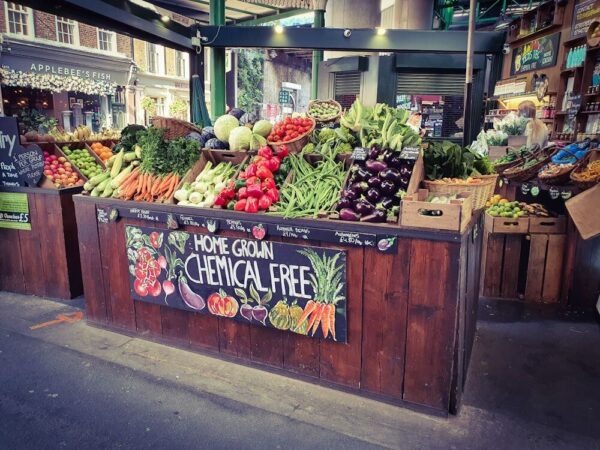 Borough Market Marktstand Gemüse