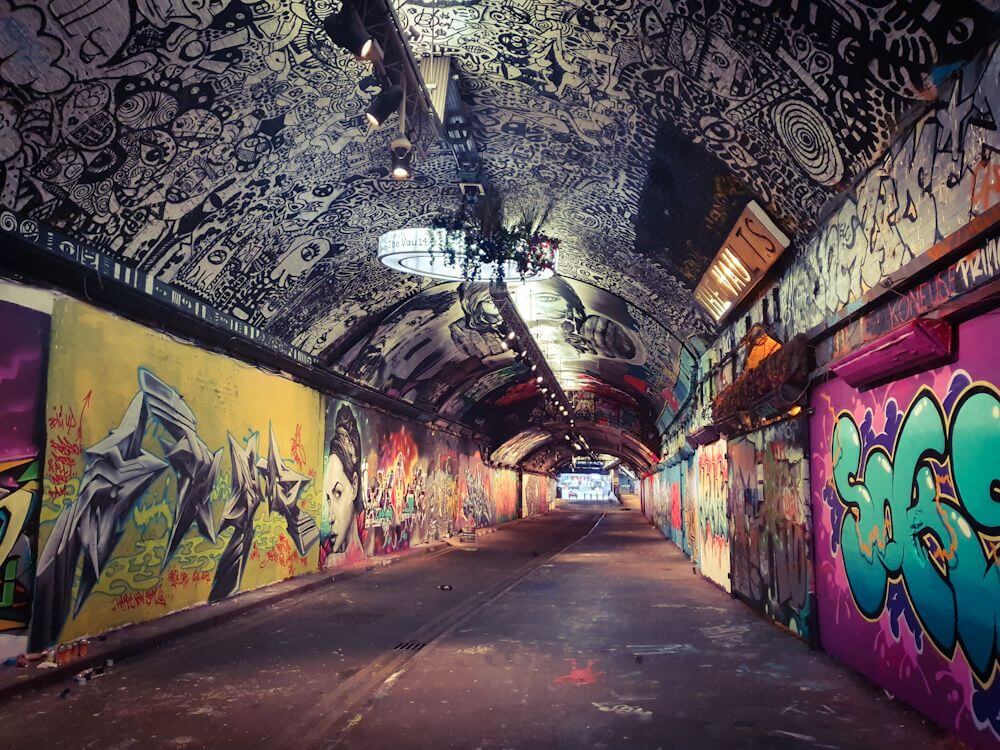 Leake Street Tunnel London A-Z