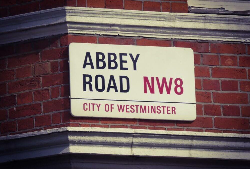 London Abbey Road Sign Beatles