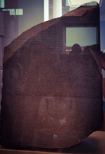 London Ägypten Rosetta Stone British Museum Hieroglyphen