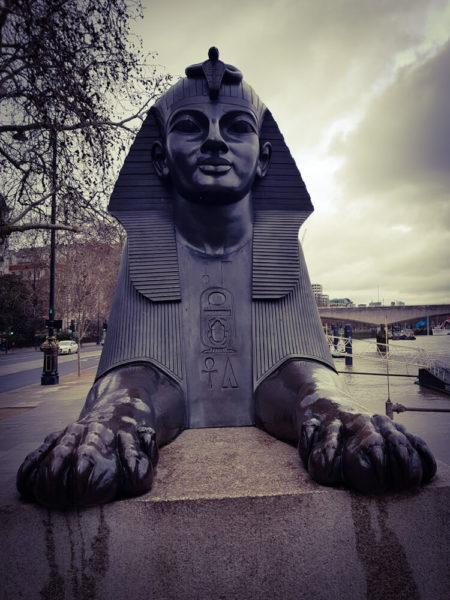 London Ägypten Themseufer Sphinx
