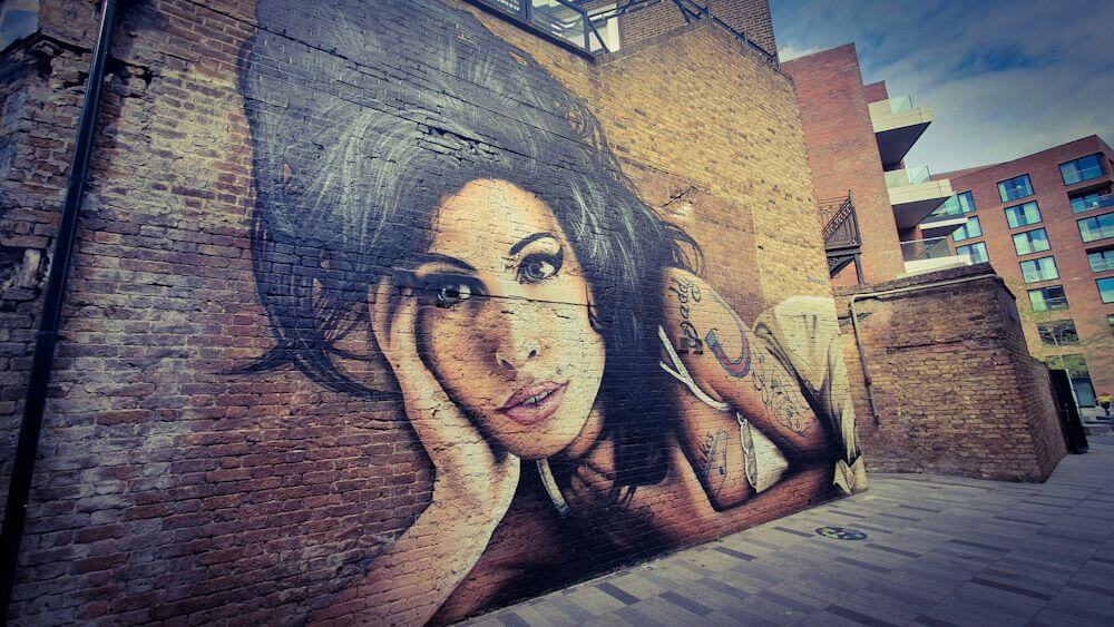 London Amy Winehouse Mural Hawley Arms Camden JXC Artist
