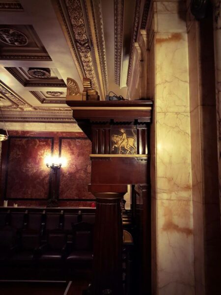 London Andaz Hotel Freimaurer Tempel Details