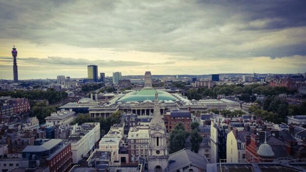 London Aussichtspunkt Postal Building Postgebäude Roof Top British Museum