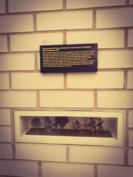 London Covent Garden Mercers' Treasure Walk Thomas Becket Murder Canterbury