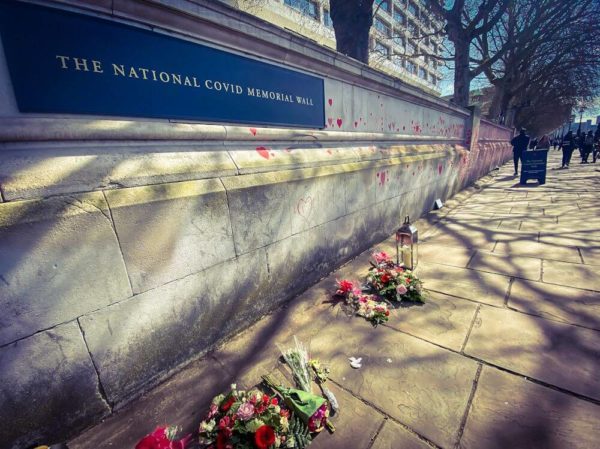 London Covid Memorial Wall Krankenhauswand