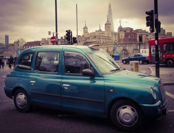 London Fortbewegungsmittel Taxi Black Cab