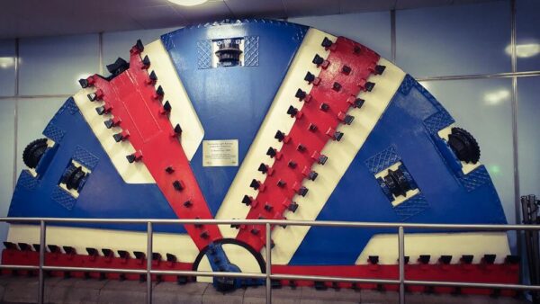 London Greenwich DLR Station Tunnelbohrstück