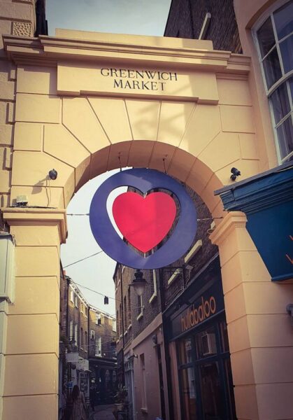 London Greenwich Market Eingang