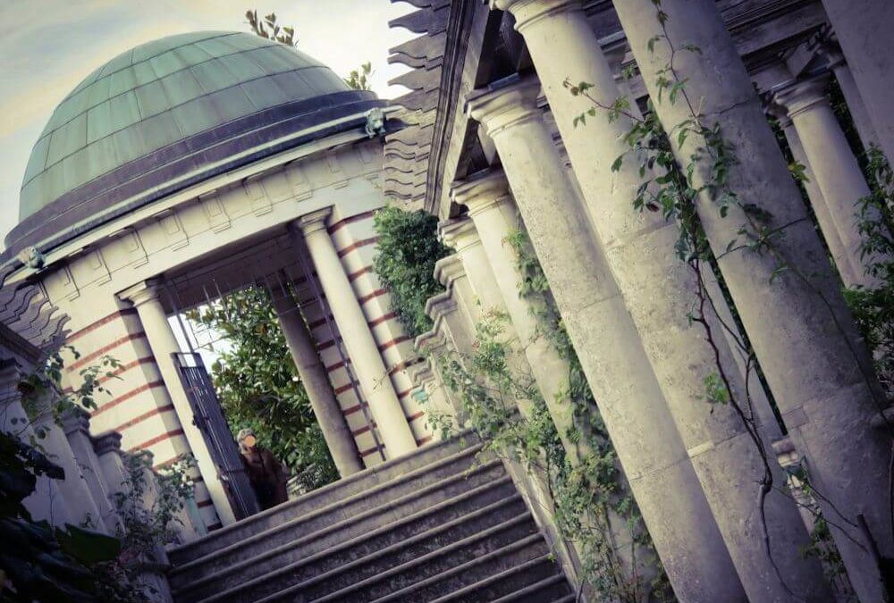 London Hampstead Pergola Treppenaufgang Garten
