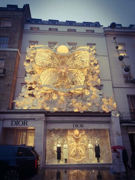 London Old Bond Street Weihnachten 2023 Dior