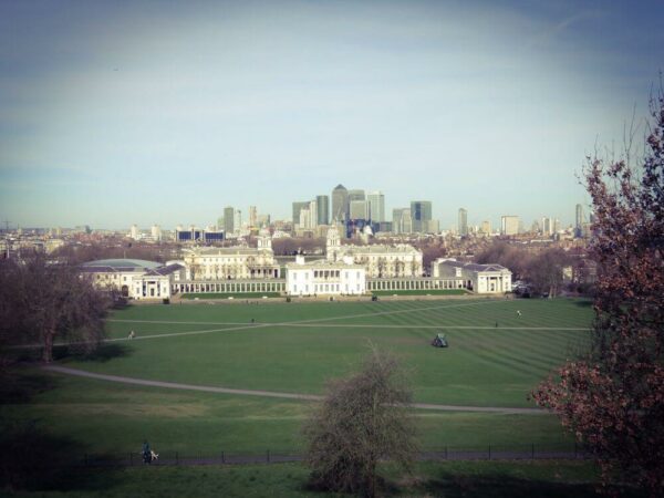 London Sommer Greenwich Park Aussicht