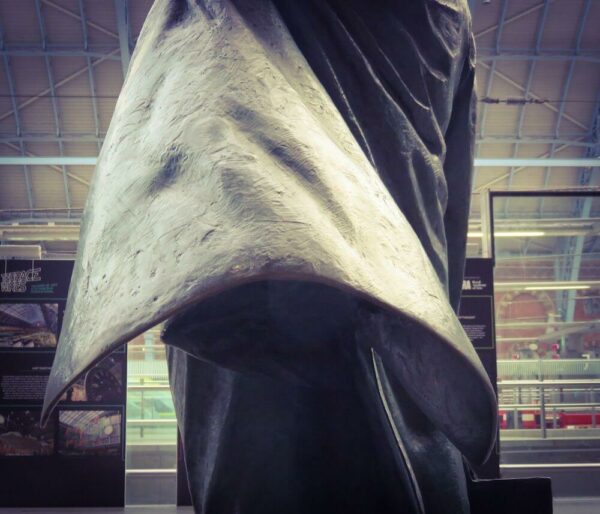 London St Pancras International Station Statue Betjeman Mantel