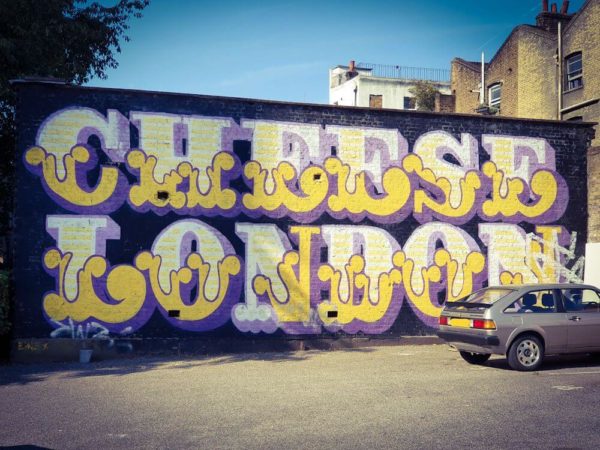 London Street Art Shoreditch Ben Eine Cheese London