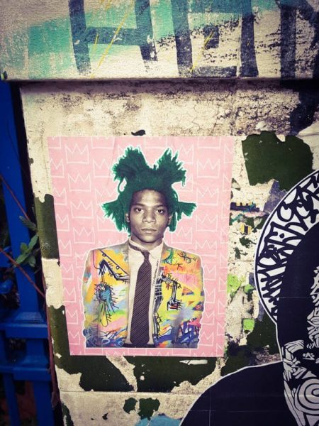 London Street Art The Postman Art Basquiat
