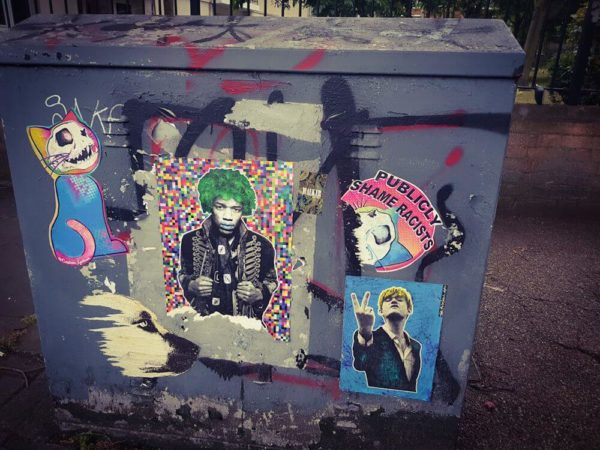 London Street Art The Postman Art Jimmy Hendrix