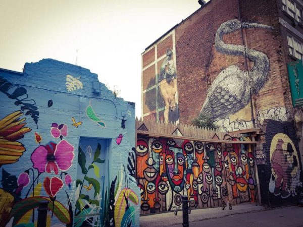 London Street Artist ROA Truman Brewery Brick Lane Kranich crane
