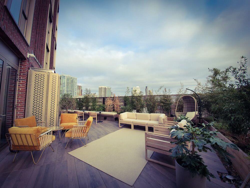 London The Gate Hotel Aldgate East Dachterrasse