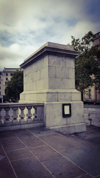 London Trafalgar Square 4th Plinth leer empty