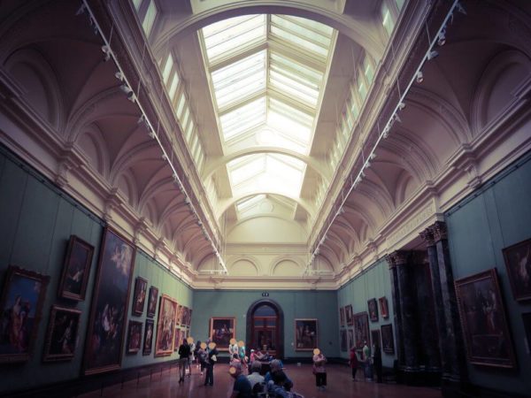 London Trafalgar Square National Gallery innen Gemälde