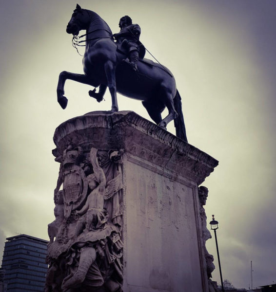 London Trafalgar Square Statue Charles I auf Pferd London