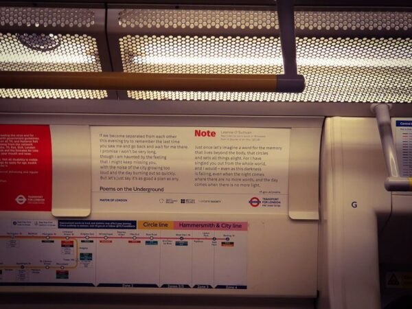 London Tube Poems on the Underground