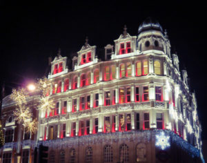 London Weihnachtsbeleuchtung Knightsbridge