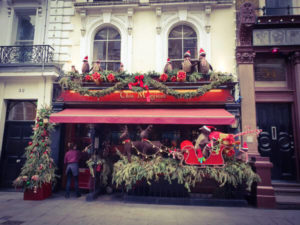 London Weihnachtsdeko Covent Garden Restaurant