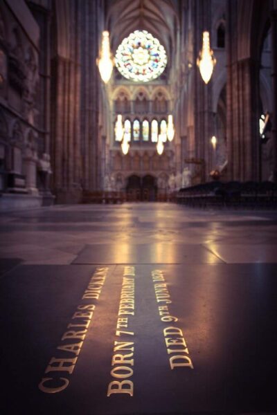 London Westminster Abbey Grab Charles Dickens