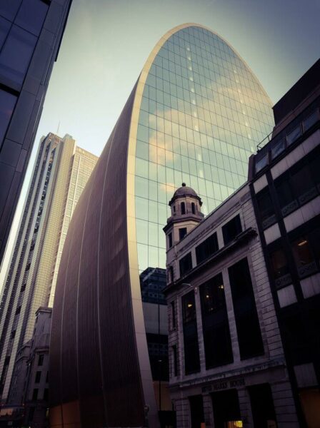 London Wolkenkratzer City of London Ham in a can Dosenschinken