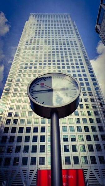 London Wolkenkratzer Höhenvergleich One Canada Square Canary Wharf