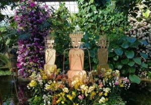 Orchid Festival Kew Gardens London Statuen