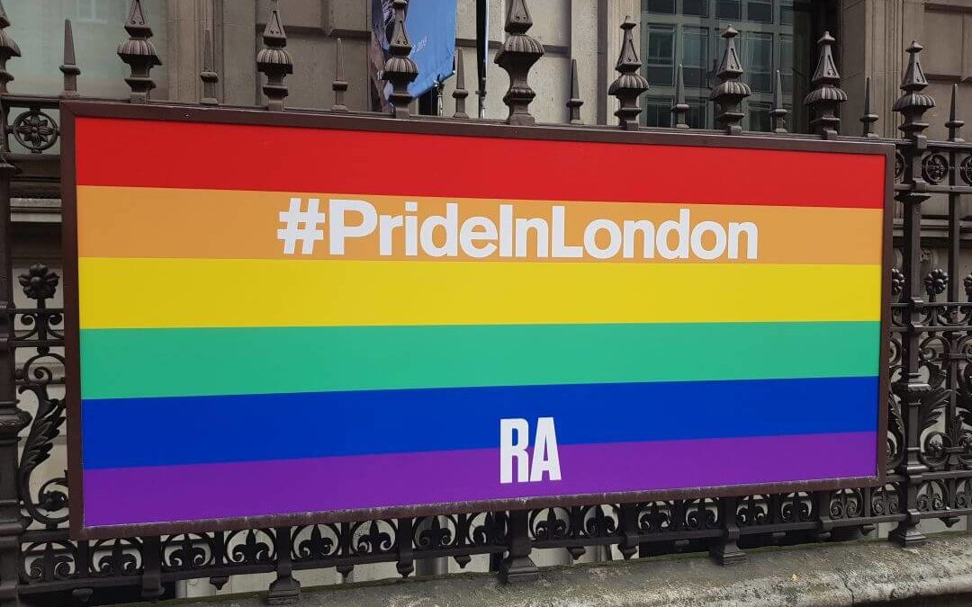 Pride London 2019 Royal Academy of Arts Rainbow Cover