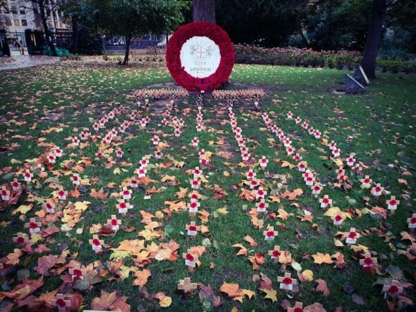 Remembrance Day 11.November Gedenktag UK Kriegsgefallene Gedenktafeln St Pauls Cathedral