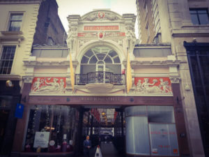 Royal Arcade Eingang London Luxus Shopping