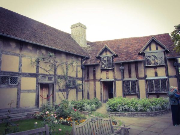 Shakespeare Geburtsort Stratford-upon-Avon Innenhof