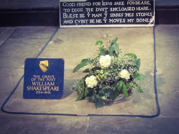 Shakespeare Grab Holy Trinity Church Stratford-upon-Avon