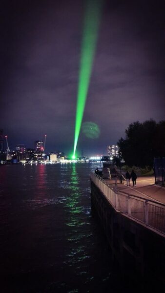 Sonic Ray Laser London Trinity Buoy Wharf Slice of Reality