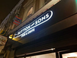 Sutton & Sons in Hackney offer vegan Fish & Chips