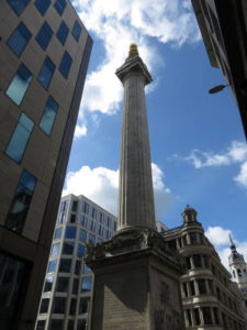The Monument to the Great Fire in London
