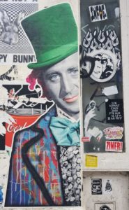 The Postman Art London Starcourt Brick Lane Willy Wonka Gene Wilder