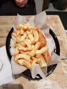 Vegan Fish & Chips Sutton and Sons - so good!