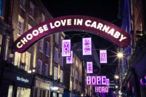 Weihnachtsbeleuchtung London Carnaby Street 2020