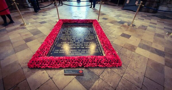 Westminster Abbey Grave of unknown soldier