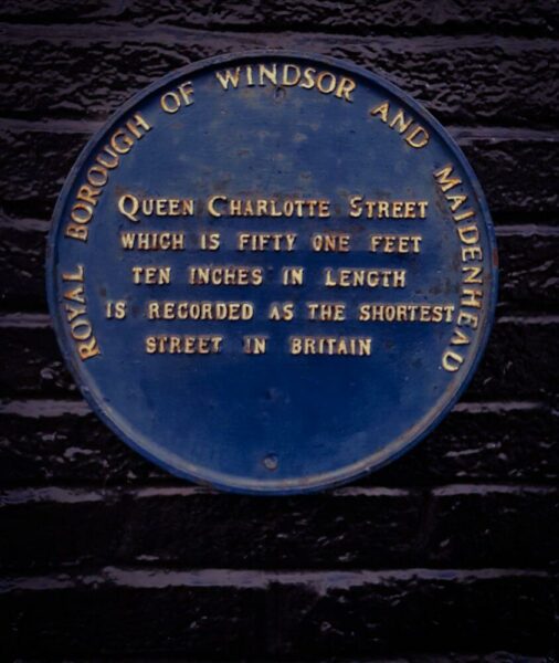 London Windsor Queen Charlotte Street Plaque